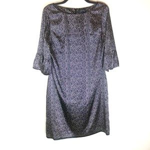 TAHARI | Purple Mix Print Dress